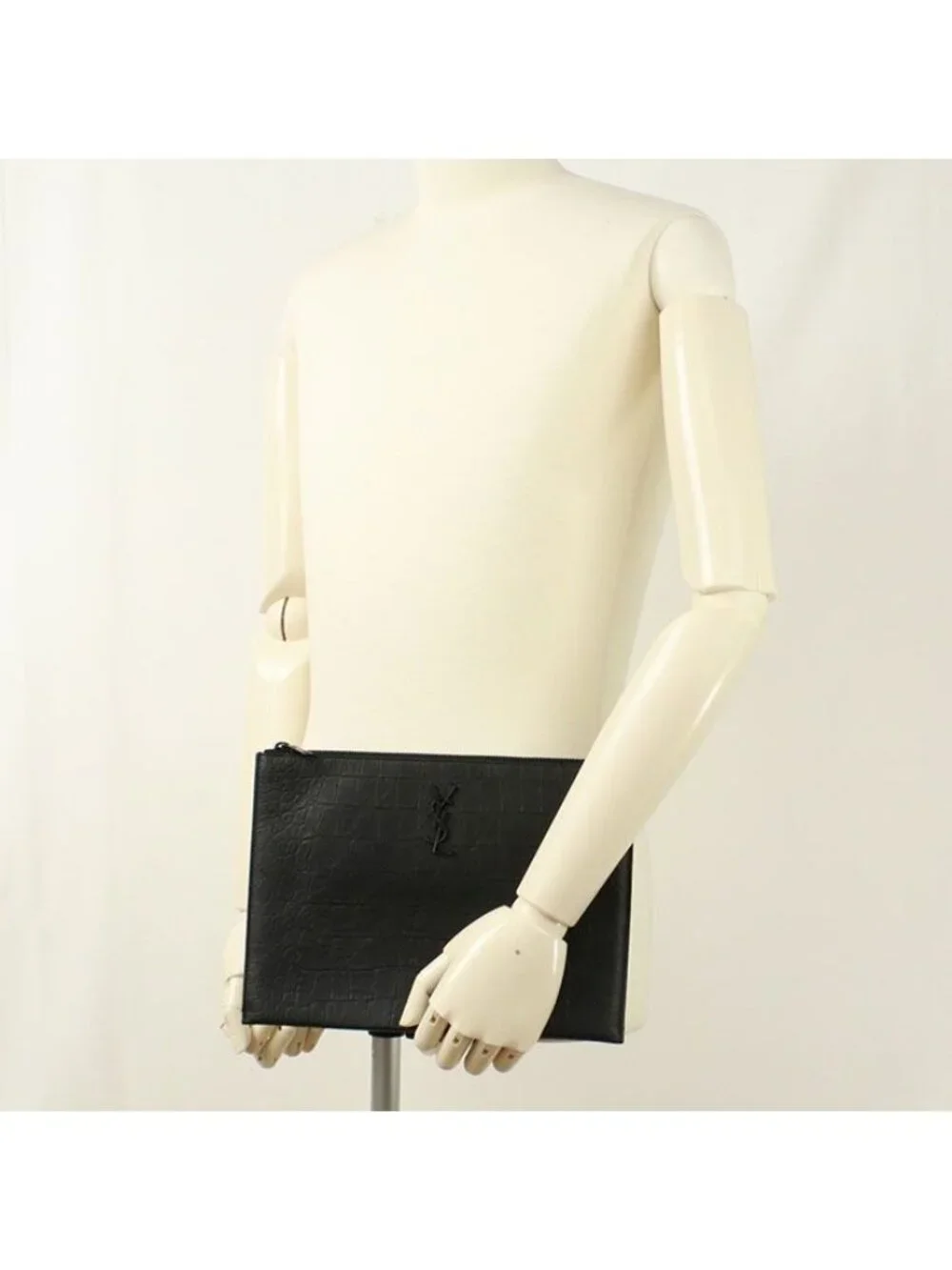 Saint Laurent Clutch Embossed Calfskin